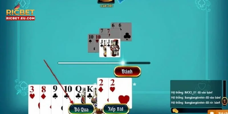 Bài tiến lên miền Bắc tại RICBET có luật cược rõ ràng.